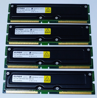 ELPIDA製 RIMM PC800-40 128MB nonECC ×4枚 計512MB
