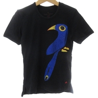 ヴィヴィアンウエストウッドレッドレーベル Tシャツ カットソー 半袖 鳥 プリント コットン 黒 ブラック レディース