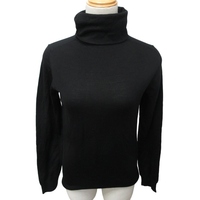 ダナキャランニューヨーク DKNY タートルネック ニット セーター 長袖 黒 ブラック Sサイズ 0217 レディース