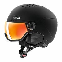 24UVEX wanted visor ブラックマット　58-62ｃｍ　レンズカラー：レッドミラー（S2）眼鏡使用可　定価￥33000春なのでちょっと値下げ！