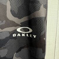 オークリー OAKLEY 迷彩 カモフラ スポーツ レギンス タイツ (XL)ブラック