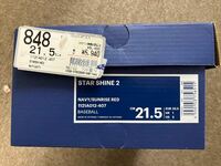 [アシックス] 野球 スパイク ポイント STAR SHINE 2 ネイビー/サンライズレッド 21.5 cm