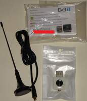 ● DVB-T HDTVチューナー USBドングル アンテナ付き ジャンク扱い ●