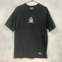 [D2418] ビルウォールレザー Tシャツ 半袖 クルーネック ロゴ ブラック系 M Bill Wall Leather / 小型便OK
