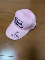 イボミ　グッズ　引退記念　キャップ　帽子　ピンク　ロゴ　サイン　新品