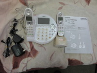 SANYOサンヨーコードレス留守番電話機TEL-HF8+子機TEL-HF801台付き