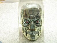 1オーナー 禁煙 The Terminator ザ・ターミネーター T2-3D ユー・エス・ジェイ USJ クッキーの容器 土産 USJみやげ 貯金箱 小物入れ　頭