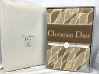 未使用　クリスチャンディオール Christian Dior 約140×200cm ぶらブランケット 毛布　寝具