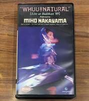 VHS 中山美穂 - WHUU!! NATURAL Live at Budokan '89 580V-1006 …h-2418 Ballads