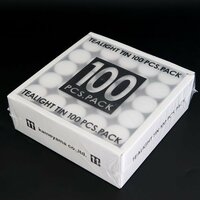 カメヤマ ティーライトティン 100個入 (ローソク キャンドル)