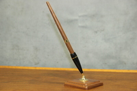 木製 ボールペン ＋ ペン立て ペンスタンド 天然木 卓上 インテリア ウッドスタンド