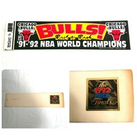 91 ～ 92 NBA WORLD CHAMPIONS CHICAG BULLS ワールドチャンピオンズ シカゴブルズ ステッカー シール バスケットボール