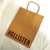 未使用 ホリスター ロゴ入り ショッパー 小サイズ Hollister ショップ袋 バッグ アバクロ 正規品