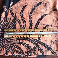 神楽笛２本組　竹製　和笛　横笛　木工仲間（謙山作）の手造り新品、未使用品　発送はおてがる配送８０サイズ