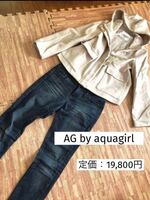 新品 AG by aquagirl ラネリアウール　ショートフーデッドコート ジャケット ブルゾン
