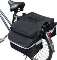  自転車リアバッグ サイドバッグ収納 ブラック 黒 パニエ ダブル ツーリング ロード 防水 トランク サイクリング 旅 日本全国送料無料