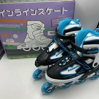 【美品】SOHAPI インラインスケート インラインシューズ ローラースケート 大人 子供用/Y15762-K3