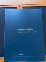 グスタフ・マーラー Gustav Mahler 交響曲第7番　ファクシミリ版