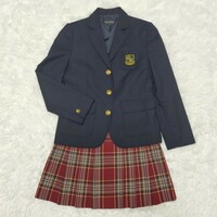 EASTBOY　イーストボーイ　制服　卒服　裾のボタン欠品　紺ブレ　赤チェック　卒業式　入学式　キッズ　女の子　ガール　フォーマル