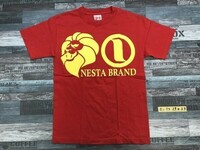 NESTA BRAND ネスタブランド メンズ ビッグロゴプリント 半袖Tシャツ S 赤
