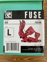 FLOW フロー FUSE FUSION フューズフュージョン サイズL バイン　スノーボード　RED