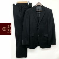 TAKEO KIKUCHI タケオキクチ メンズ セットアップ スーツ ジャケット 総裏地 2B パンツ SILK &WOOL シルク ウール ブラック 黒 L サイズ3