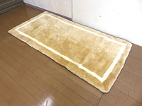 モデルルーム設置品　西川 ムートンラグ シングルサイズ 198×98cm 　絨毯/敷物/ラグカーペット/敷パッド/ベッドパッド