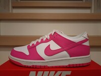 Nike GS Dunk Low Laser Fuchsia ナイキ ダンク ロー レーザー フューシャ 24.5cm us6.5 ピンク pink