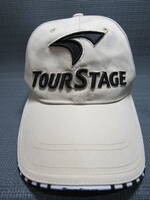 TOURSTAGE ツアーステージ　ブリヂストン　ゴルフキャップ　帽子　ベージュ　57～60cm　S2402A