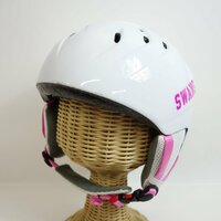 中古 キレイ 2018-2019年モデル SWANS/スワンズ S-16モデル ダイヤル式ヘルメット スノーボード 54-58cm/345-355g