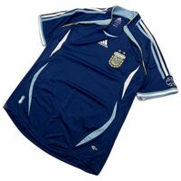 adidas ☆ AFA 06 アルゼンチン代表 レプリカ ユニフォーム ゲームシャツ Tシャツ ブルー 4XO サッカー スポーツ 人気 アディダス■BD250
