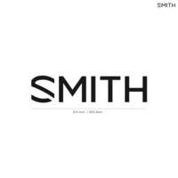 【SMITH】スミス★02★ダイカットステッカー★切抜きステッカー★8.0インチ★20.3cm