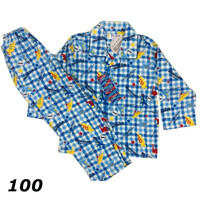即決新品 子供 パジャマ ブルー 100 ネル 綿100％送料無料