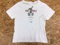 BABY PINK HOUSE ピンクハウス 日本製 Karl helmut レトロ古着 半袖Tシャツ キッズ キャラクタープリント 白