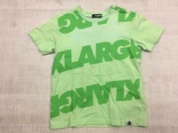 エクストララージ XLARGE KIDS 子供服 ストリート ビッグプリント 半袖Tシャツ カットソー キッズ 130 緑