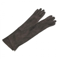 セルモネータグローブス Sermoneta gloves - レザー ダークブラウン レディース ロンググローブ 手袋