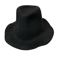 REINHARD PLANK 【men3600I】 SPAVENTA LAPIN SB BLACK HAT ラビットファーフェルトハット スパヴェンタ ラパン 帽子 定価39,600円 AR