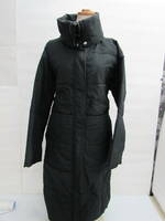 DKNY ダナキャランニューヨーク 中綿コート ロングコート サイズ4 ブラック 黒 レディース 腰紐リボン