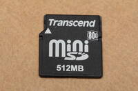 512MB miniSDカード　Transcend 80x