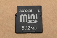 512MB miniSDカード　BUFFALO