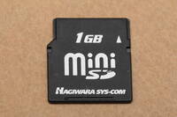 1GB miniSDカード　HAGIWARA SYS-COM