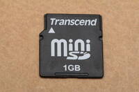1GB miniSDカード　Transcend トランセンド