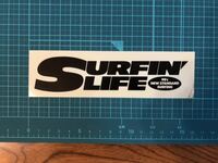 ステッカー】SURFIN' LIFE　サーファーなら車へ貼っていつでも海気分を楽しみませんか