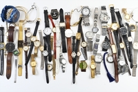 腕時計 約50本セット CITIZEN/SEIKO/YSL/CASIO/RAYMONDWEIL/DW/EXCEED 銀製クオーツ 懐中時計 ビンテージ 大量 まとめ売り ジャンク機械式1