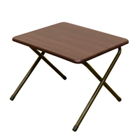 折りたたみテーブル 48cm×40cm コンパクト ミニデスク サイドテーブル 木製 UYS-03 ウォールナット(WAL)