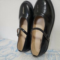 21cmパンプス　黒　靴　フォーマル