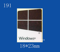 即決191【 Windows 】赤褐色エンブレムシール追加同梱発送OK■ 条件付き送料無料 未使用