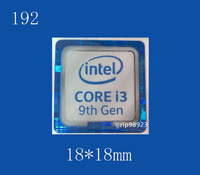 即決192【 Intel CORE i3 9th Gen 】エンブレムシール追加同梱発送OK■ 条件付き送料無料 未使用