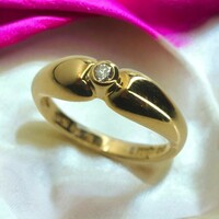 TIFFANY&Co. ティファニー　天然ダイヤモンドドロップリング　指輪　750YG K18YG 7号　ご希望の方にティファニーの箱をお付け致します