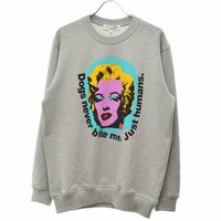 【L】COMME des GARCONS SHIRT × The Andy Warhol Foundation / コムデギャルソン シャツ × アンディウォーホール 長袖スウェット
